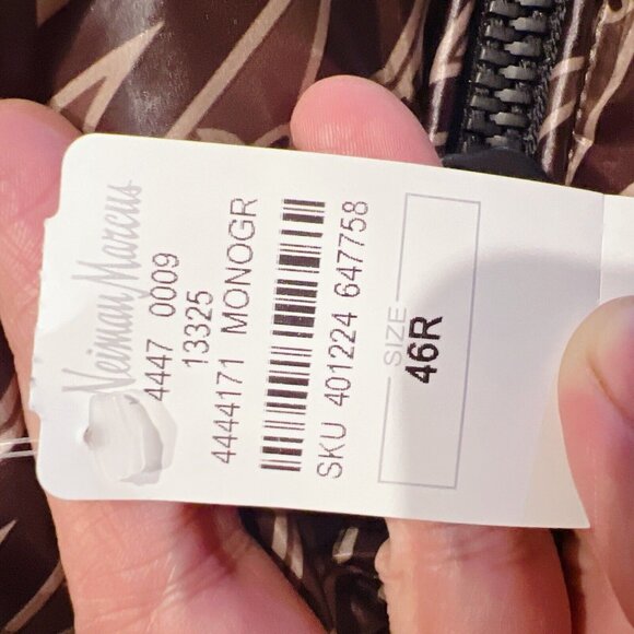 Mackage Coffee Kane MG Logo Monogram Print Quilted 800 Down Vest Mens Size 46 - Picture 8 of 8